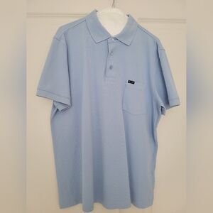 Faconnable Blue Polo Shirt Classic Short Sleeve